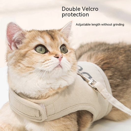 Pet Outing Hand Holding Rope Chest Strap Anti Breaking Loose