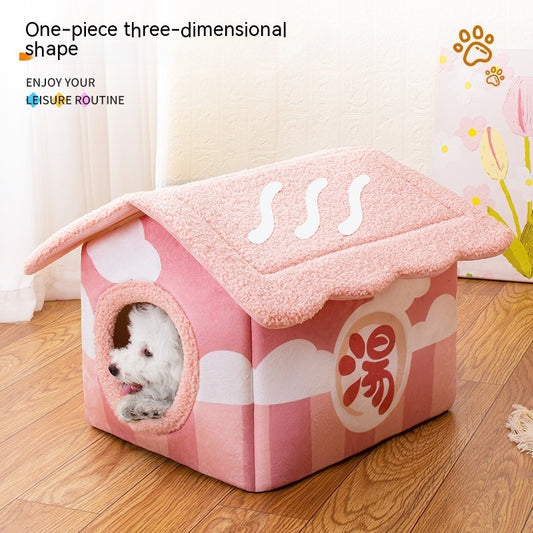Removable And Washable Semi-surrounded Villa Pet Room