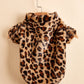 Warm Leopard Print Dog Clothes Jacket