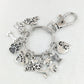 Dog Bones Cat Fish Footprints Dog's Paw Best Friend Pet Key Ring