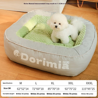 Winter Warm Removable And Washable Simple Printed Kennel