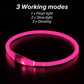 LED Dog Collar USB Rechargeable Glowing Pet Collars Lighted Up Safety Necklace Glow In The Dark For You Your Dogs