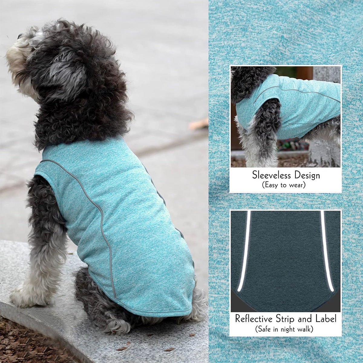 Luminous Clothing TeddyPomeranian Pug Small Dog Night Reflective Stripe Clothing