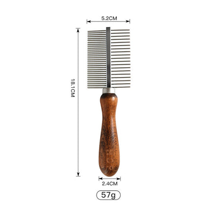 Pet Comb Solid Wood Antique To Remove Floating Hair