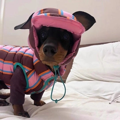 Autumn And Winter Pet Striped Vest