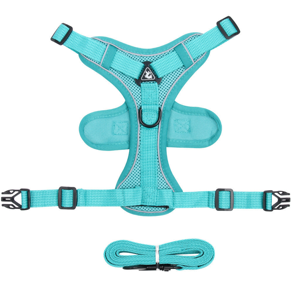 Dog Hand Holding Rope Pet Vest Chest Strap Mesh Breathable Cat Anti-lost Collar