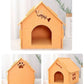 Felt Cat Bed Four Seasons Universal Removable And Washable Small House Semi-closed Warm Pet Bed