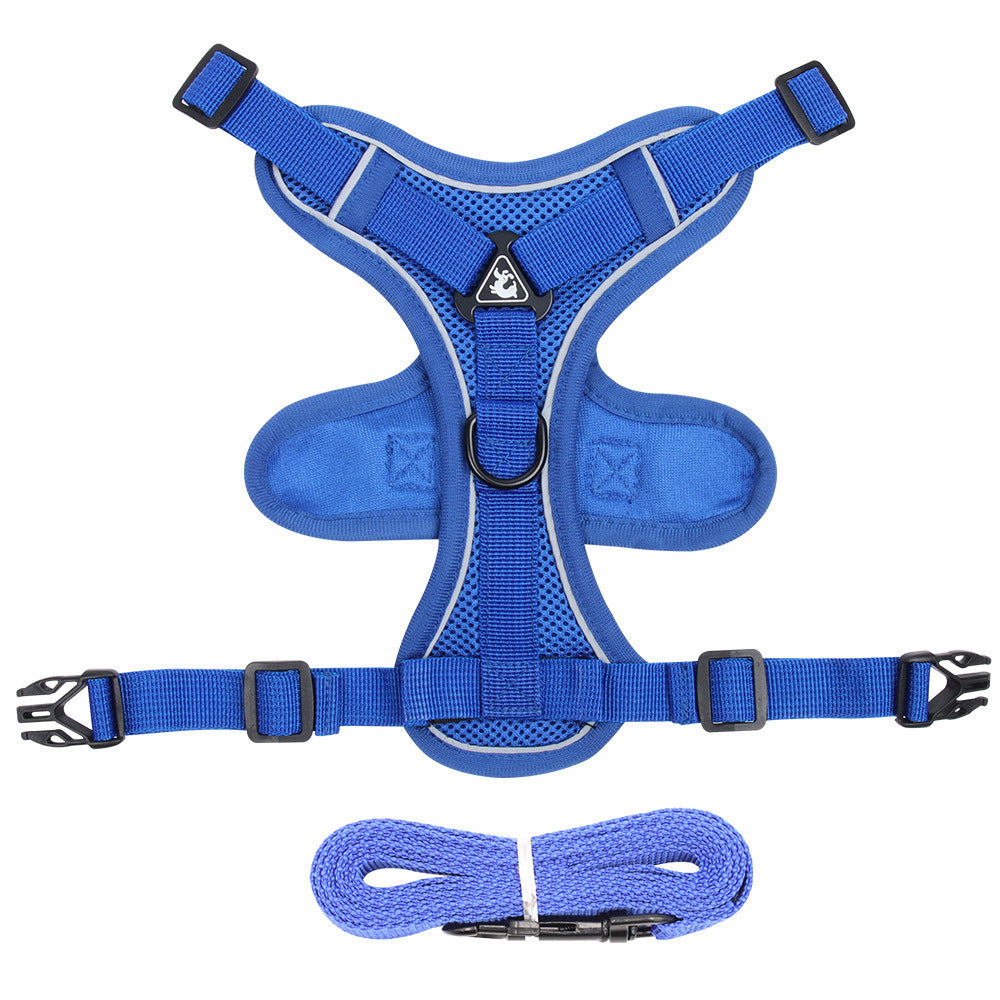 Dog Hand Holding Rope Pet Vest Chest Strap Mesh Breathable Cat Anti-lost Collar